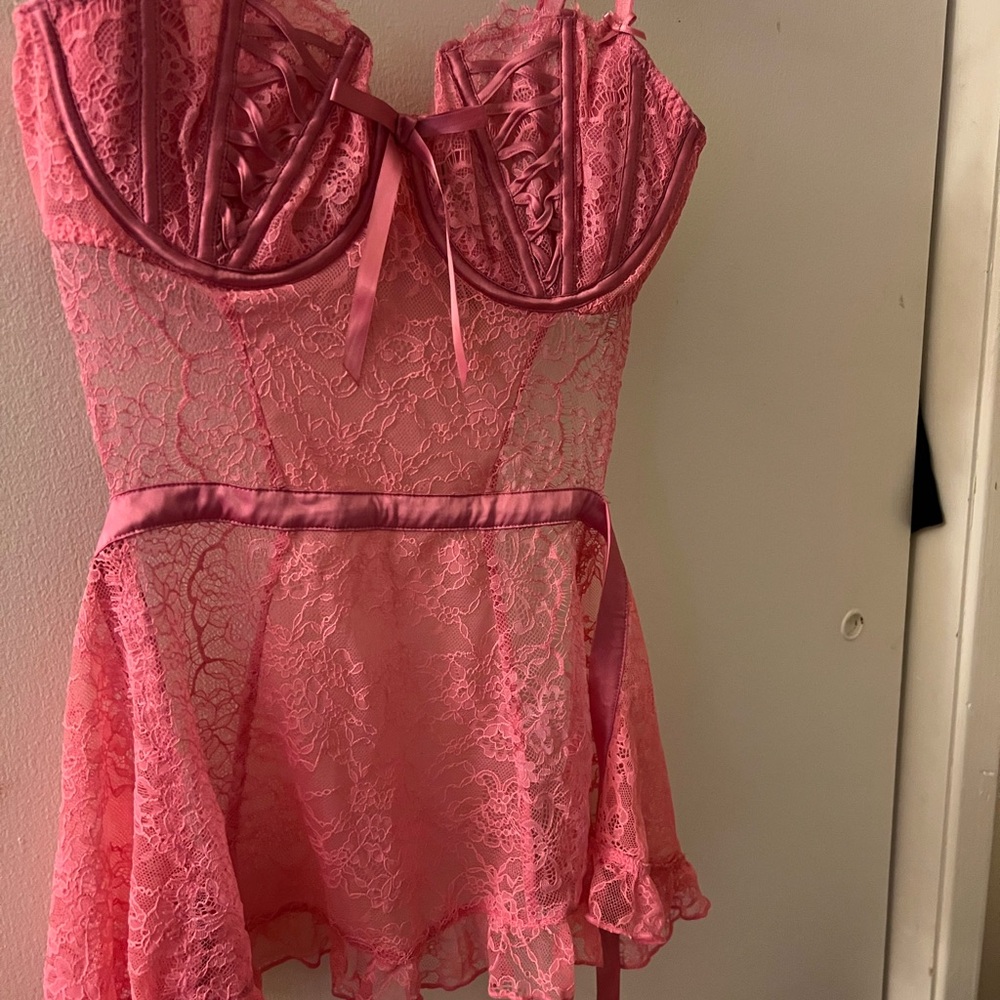 Victoria's Secret Pink Lace Chemise
